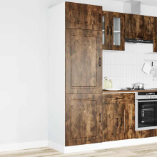 Berkfield Kitchen Cupboard Kalmar Smoked Oak Engineered Wood