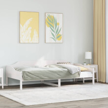 Berkfield Bed Frame without Mattress White 90x190 cm Single Solid Wood Pine