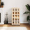 Berkfield Log Holder with Wheels 40x49x110 cm Solid Wood Pine 1