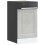 Berkfield Dishwasher Panel†Kalmar†Concrete Grey†45x1.5x57 cm Engineered Wood 1