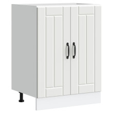 Berkfield Sink Base Cabinet Lucca White Engineered Wood