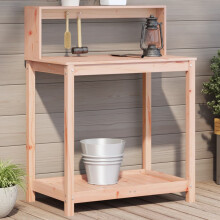 Berkfield Potting Table with Shelves 82.5x50x109.5 cm Solid Wood Douglas