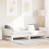 vidaXL Pull-out Day Bed White 203.5 x 184 x 56.5 cm Solid Pine Wood 1
