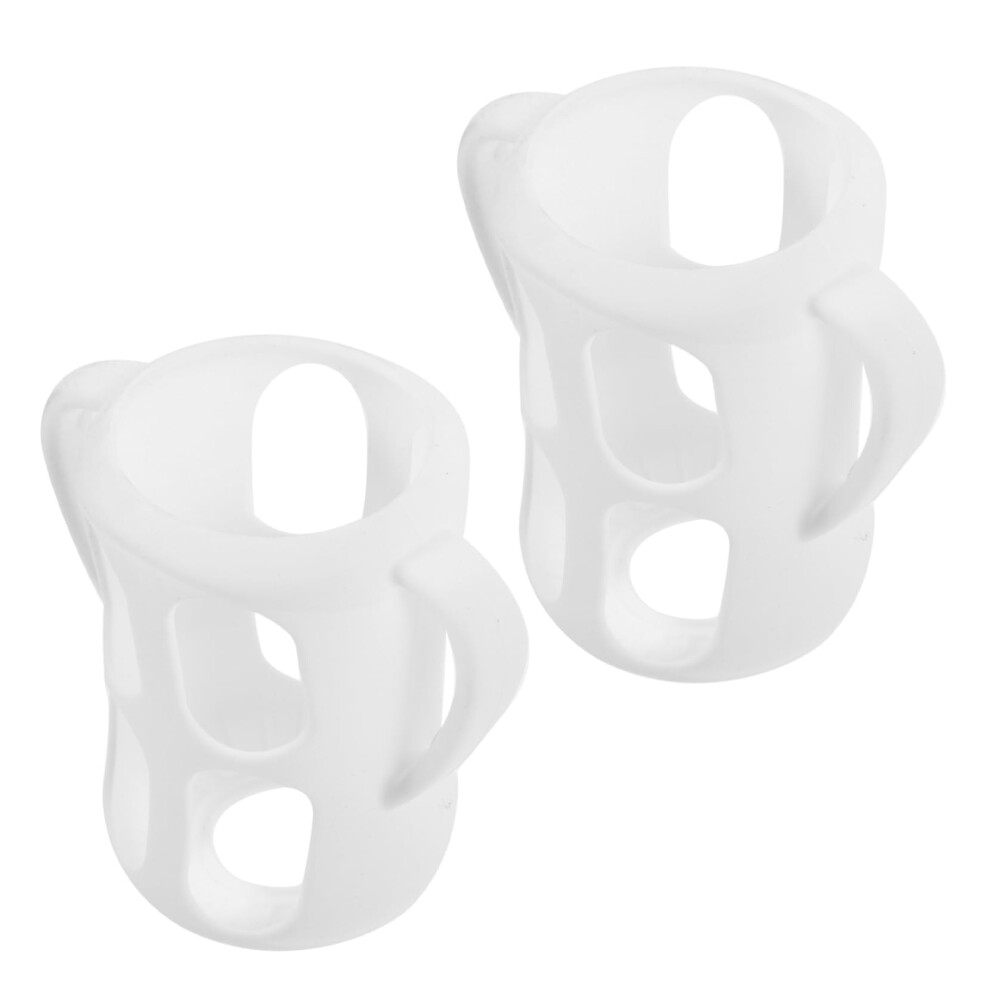 2Pcs Silicone Bottle Sleeve Set with AntiSlip Grip and ShockAbsorbing Protection for Baby Nursing Bottles