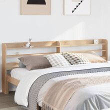 Berkfield Headboard with Shelves 180 cm Solid Wood Pine