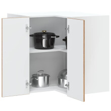 Berkfield Kitchen Wall Corner Cabinet Kalmar Old Wood Engineered Wood