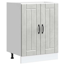 Berkfield Sink Base Cabinet Lucca Concrete Grey Engineered Wood