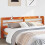 Berkfield Headboard with Shelves Wax Brown 180 cm Solid Wood Pine 1