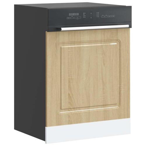 Berkfield Dishwasher Panel†Kalmar†Sonoma Oak 60x1.5x57 cm Engineered Wood