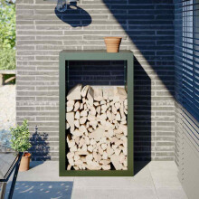 Berkfield Firewood Rack Green 60x40x100 cm Steel