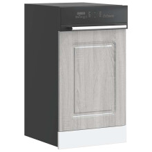 Berkfield Dishwasher Panel†Kalmar†Grey Sonoma 45x1.5x57 cm Engineered Wood