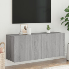 Berkfield TV Cabinet Wall-mounted Grey Sonoma 100x30x41 cm