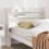 Berkfield Headboard with Shelves White 90 cm Solid Wood Pine 1