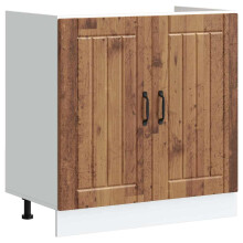 Berkfield Sink Base Cabinet Lucca Old Wood Engineered Wood