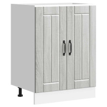 Berkfield Sink Base Cabinet Lucca Grey Sonoma Engineered Wood
