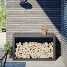 Berkfield Firewood Rack Anthracite 100x40x60 cm Steel