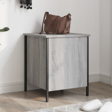 Berkfield Storage Bench Grey Sonoma 40x42.5x50 cm Engineered Wood