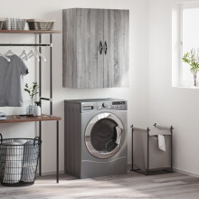 Berkfield Wall Mounted Cabinet Grey Sonoma 69.5x34x90 cm Engineered Wood