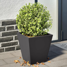 Berkfield Garden Planters Black 2 pcs 30x30x30 cm Steel