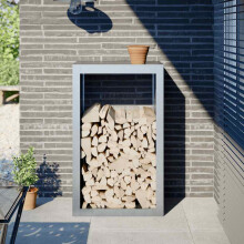 Berkfield Firewood Rack 60x40x100 cm Galvanised Steel