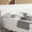 Berkfield Headboard White 135 cm Solid Wood Pine 1