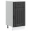 Berkfield Kitchen Base Cabinet Lucca Black Engineered Wood 1