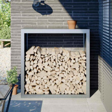 Berkfield Firewood Rack 100x40x100 cm Galvanised Steel