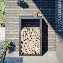 Berkfield Firewood Rack Anthracite 60x40x100 cm Steel