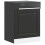 Berkfield Dishwasher Panel†Kalmar†Black 60x1.5x57 cm Engineered Wood 1