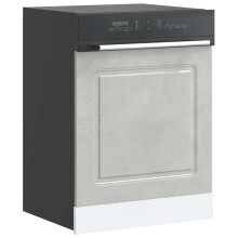 Berkfield Dishwasher Panel†Kalmar†Concrete Grey†60x1.5x57 cm Engineered Wood