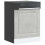 Berkfield Dishwasher Panel†Kalmar†Concrete Grey†60x1.5x57 cm Engineered Wood 1
