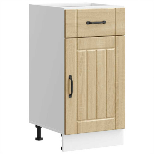 Berkfield Kitchen Base Cabinet Lucca Sonoma Oak Engineered Wood