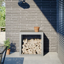 Berkfield Firewood Rack 60x40x60 cm Stainless Steel