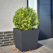 Berkfield Garden Planter Anthracite 50x50x50 cm Steel