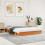 Berkfield Bed Frame without Mattress Wax Brown 120x200 cm Solid Wood Pine 1