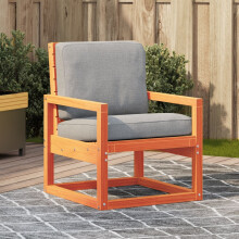 Berkfield Garden Chair Wax Brown 57.5x63x76 cm Solid Wood Pine