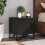 Berkfield Bedside Cabinets 2 pcs Black 40x30x40 cm Engineered Wood 1
