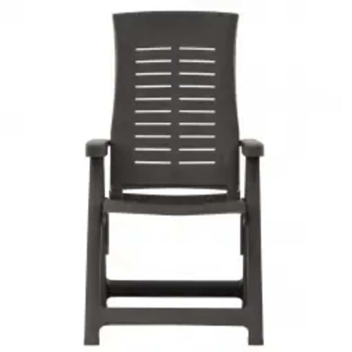 Berkfield Garden Reclining Chairs 2 pcs Plastic Anthracite 2