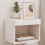 Berkfield Bedside Cabinets with LED Lights Wall-mounted 2 pcs White 1