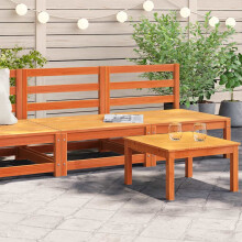 Berkfield Garden Sofas Armless 2 pcs Wax Brown 70x70x67 cm Solid Wood Pine