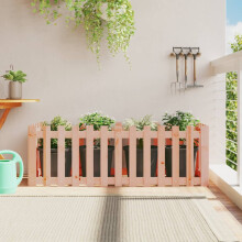 Berkfield Garden Raised Bed with Fence Design 150x50x50 cm Solid Wood Douglas