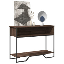 Berkfield Console Table Brown Oak 100x35x74.5 cm Engineered Wood