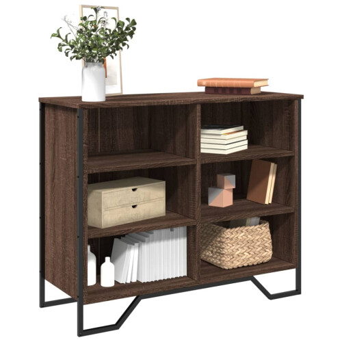 Berkfield Sideboard Brown Oak 91x35.5x74.5 cm Engineered Wood
