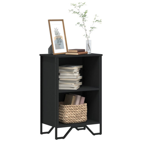 Berkfield Bookcase Black 50x31x74.5 cm Engineered Wood