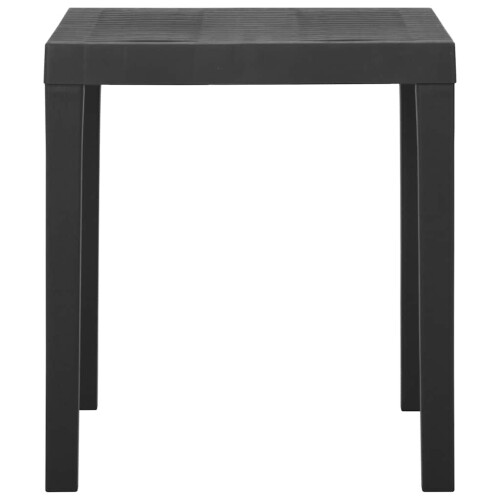 Berkfield Garden Table Grey 79x65x72 cm Plastic 2