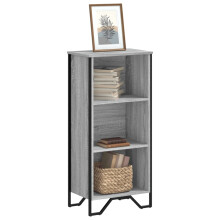 Berkfield Bookcase Grey Sonoma 50x31x106 cm Engineered Wood