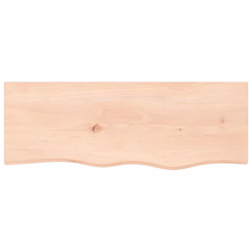 Berkfield Bathroom Countertop 80x30x(2-4) cm Untreated Solid Wood 2