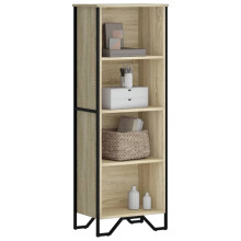 Berkfield Bookcase Sonoma Oak 50x31x137.5 cm Engineered Wood