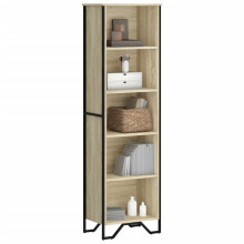 Berkfield Bookcase Sonoma Oak 50x31x169 cm Engineered Wood