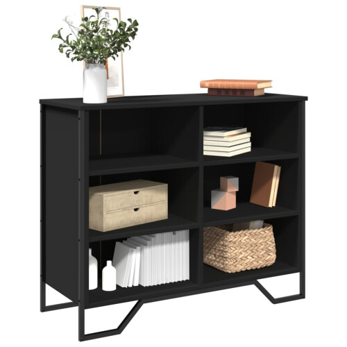 Berkfield Sideboard Black 91x35.5x74.5 cm Engineered Wood